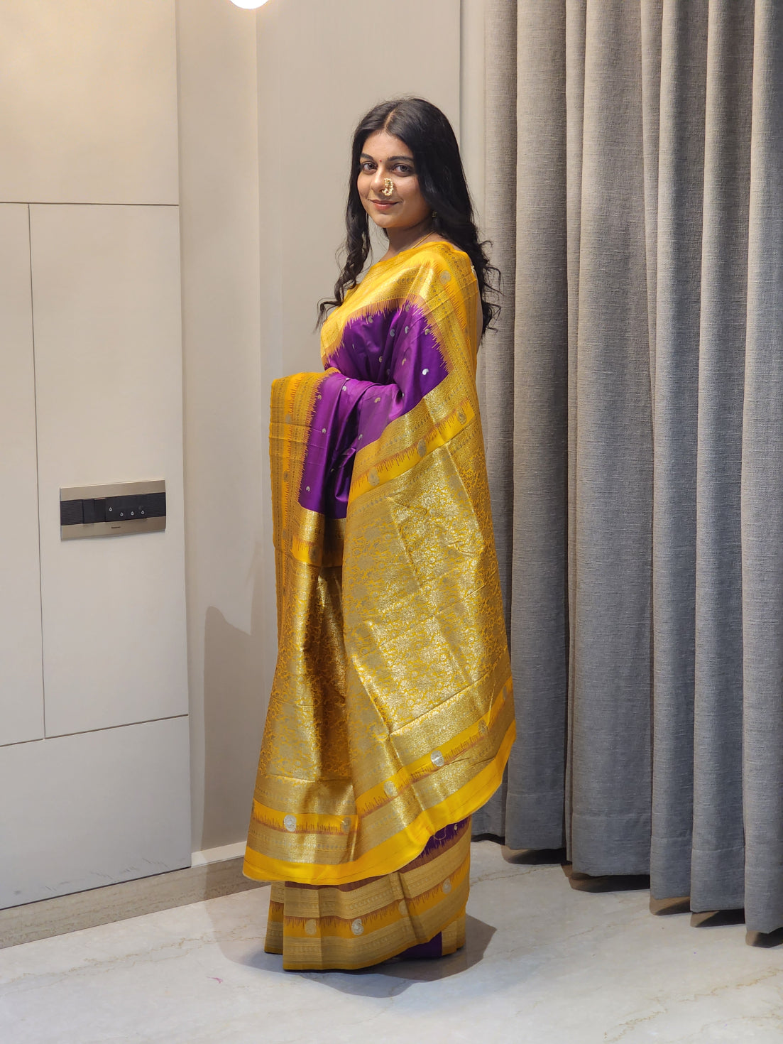 NOZ2TOZ Women Yellow Soft Silk Saree - Distacart