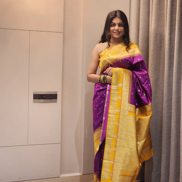 NOZ2TOZ Women Yellow Soft Silk Saree - Distacart