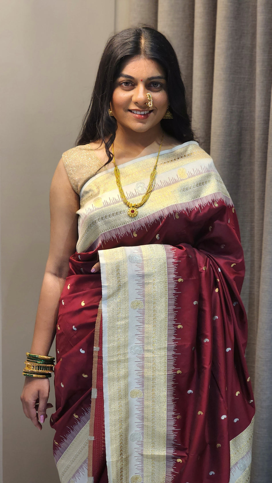 NOZ2TOZ Women Silver Soft Silk Saree - Distacart