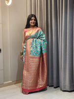 Thumbnail for NOZ2TOZ Women Red Jaal Katan Silk Saree - Distacart