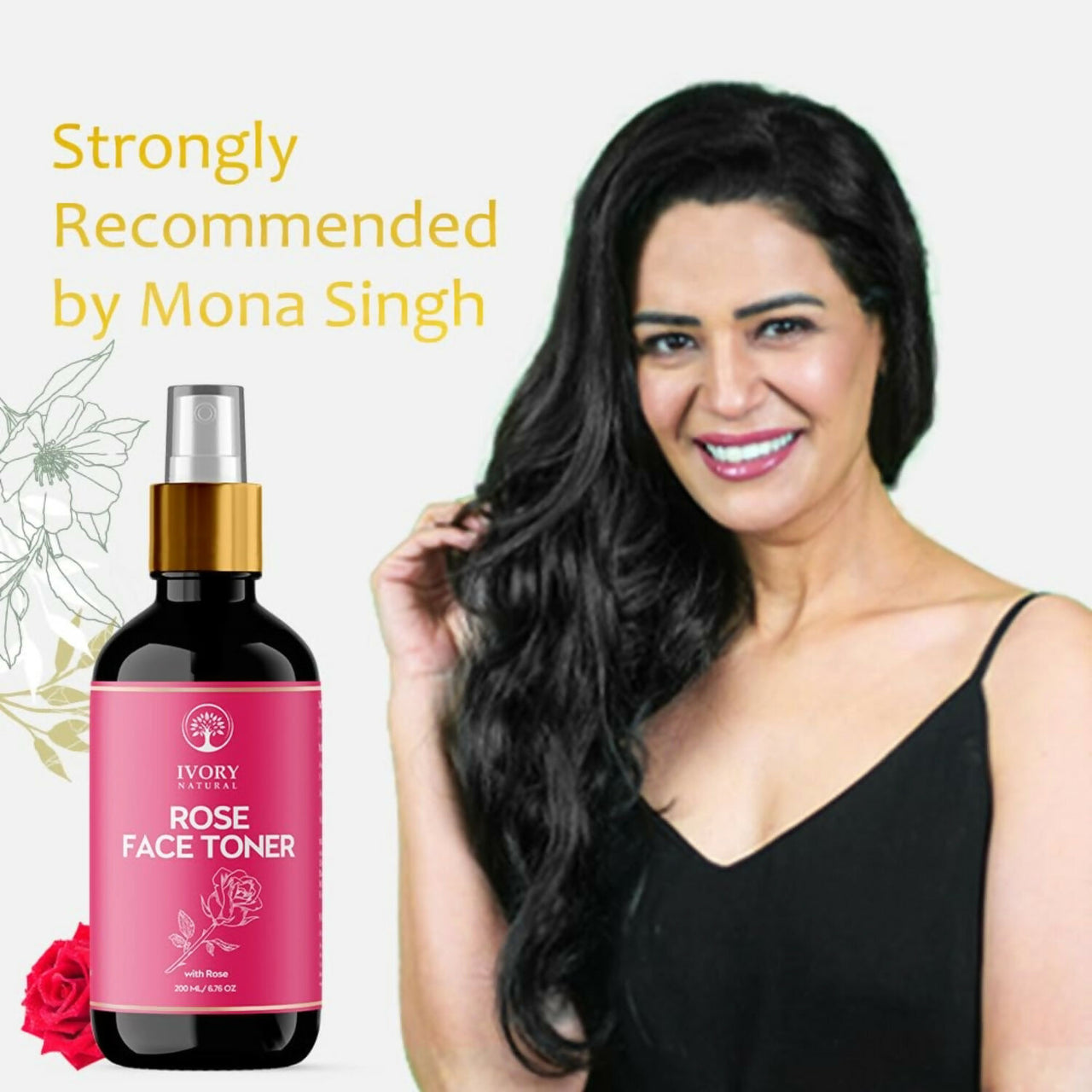 Buy Ivory Natural Rose Facial Toner For Impurities, Soothing Hydration