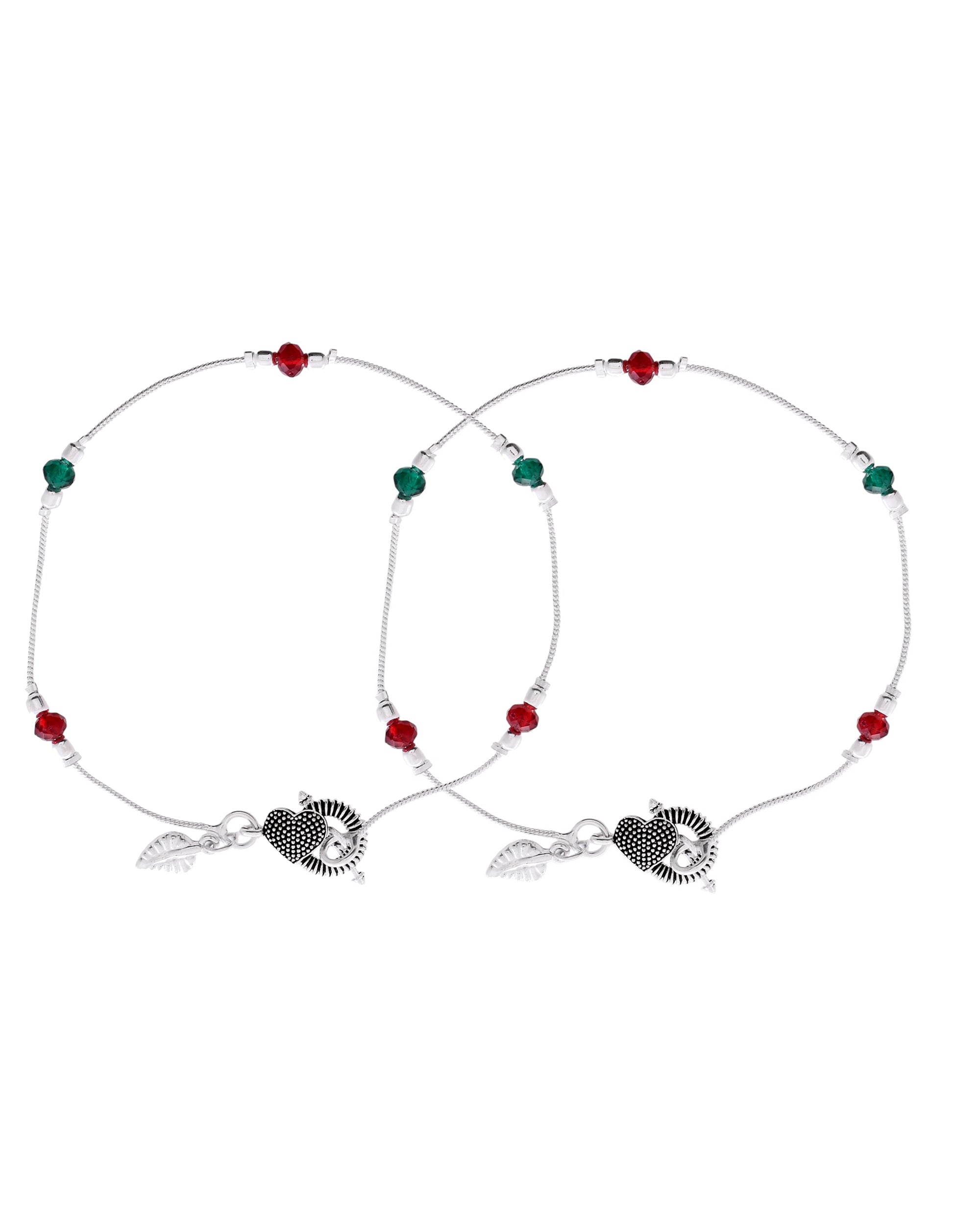 Jewels Nest Elegant Sterling Silver Designer Anklet – Adjustable & Trendy - Distacart