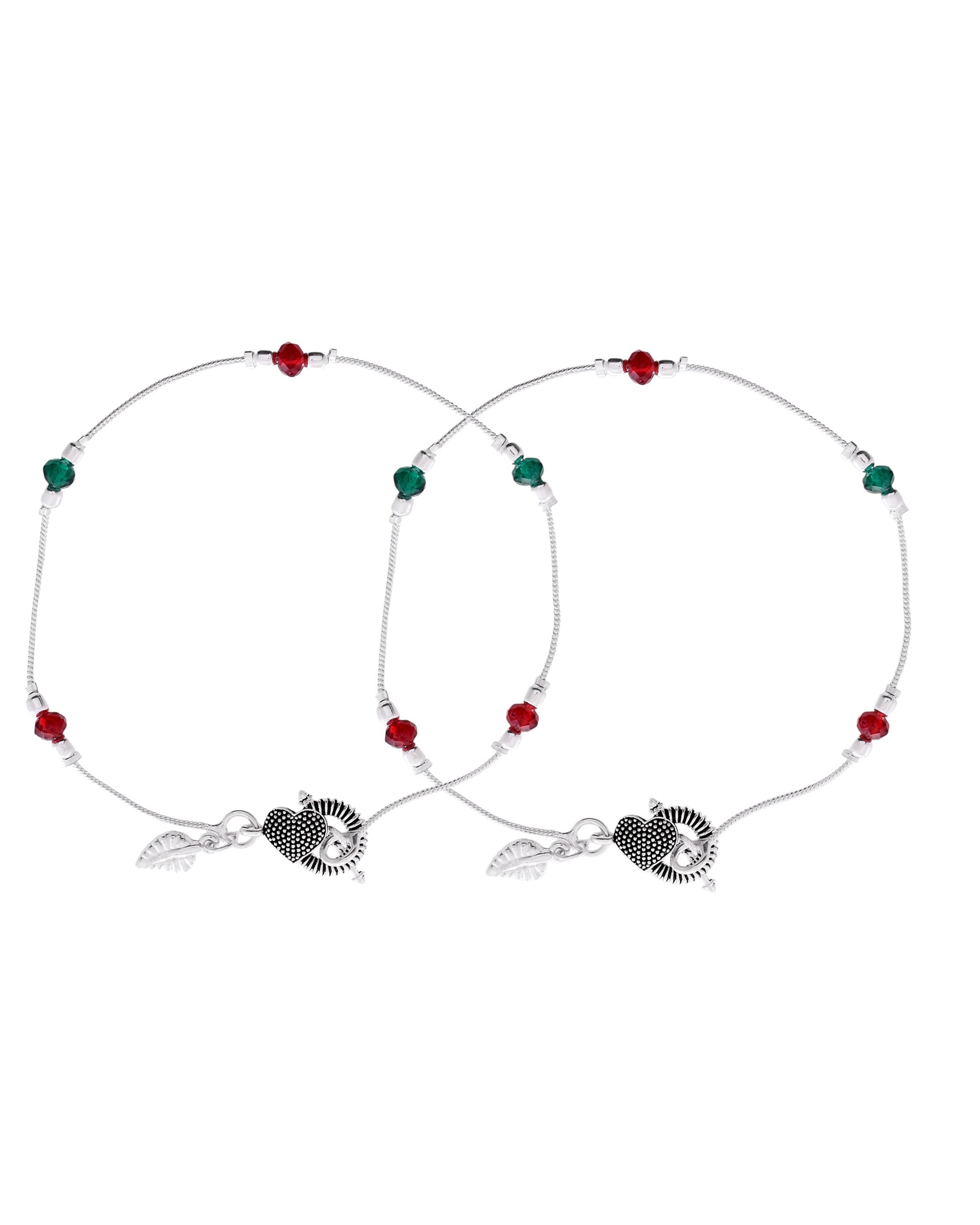 Jewels Nest Elegant Sterling Silver Designer Anklet – Adjustable & Trendy - Distacart