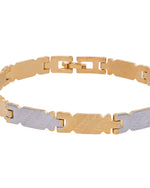 Thumbnail for Jewels Nest Elegant Two-Tone Gold & Silver Bracelet - Distacart