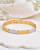 Jewels Nest Elegant Two-Tone Gold & Silver Bracelet - Distacart