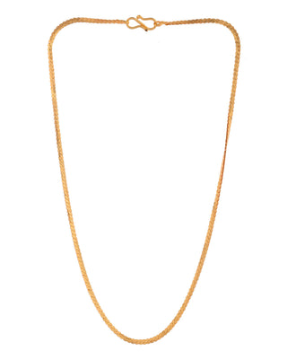 Jewels Nest Lightweight Gold-Toned Flat Chain for Everyday Style
