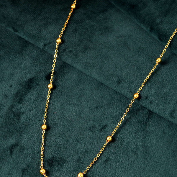 Jewels Nest Elegant Gold-Plated Ball Chain for Women - Distacart