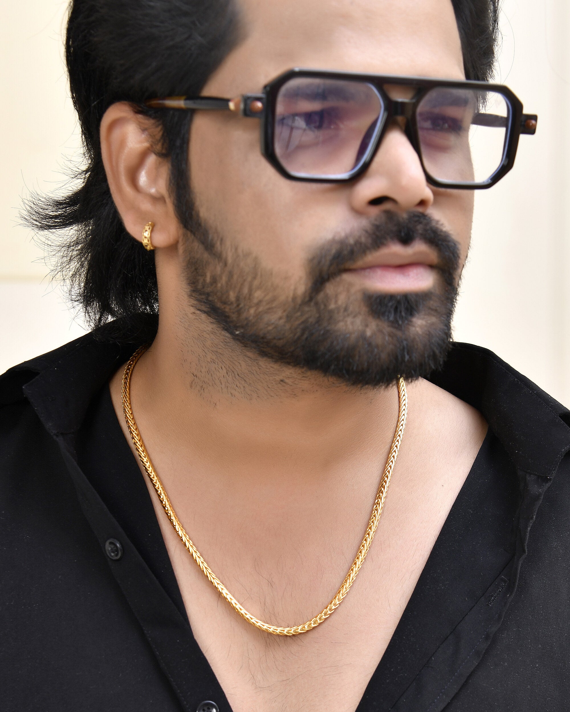 Jewels Nest Men’s Gold-Polished Stainless Steel Snake Chain - Distacart