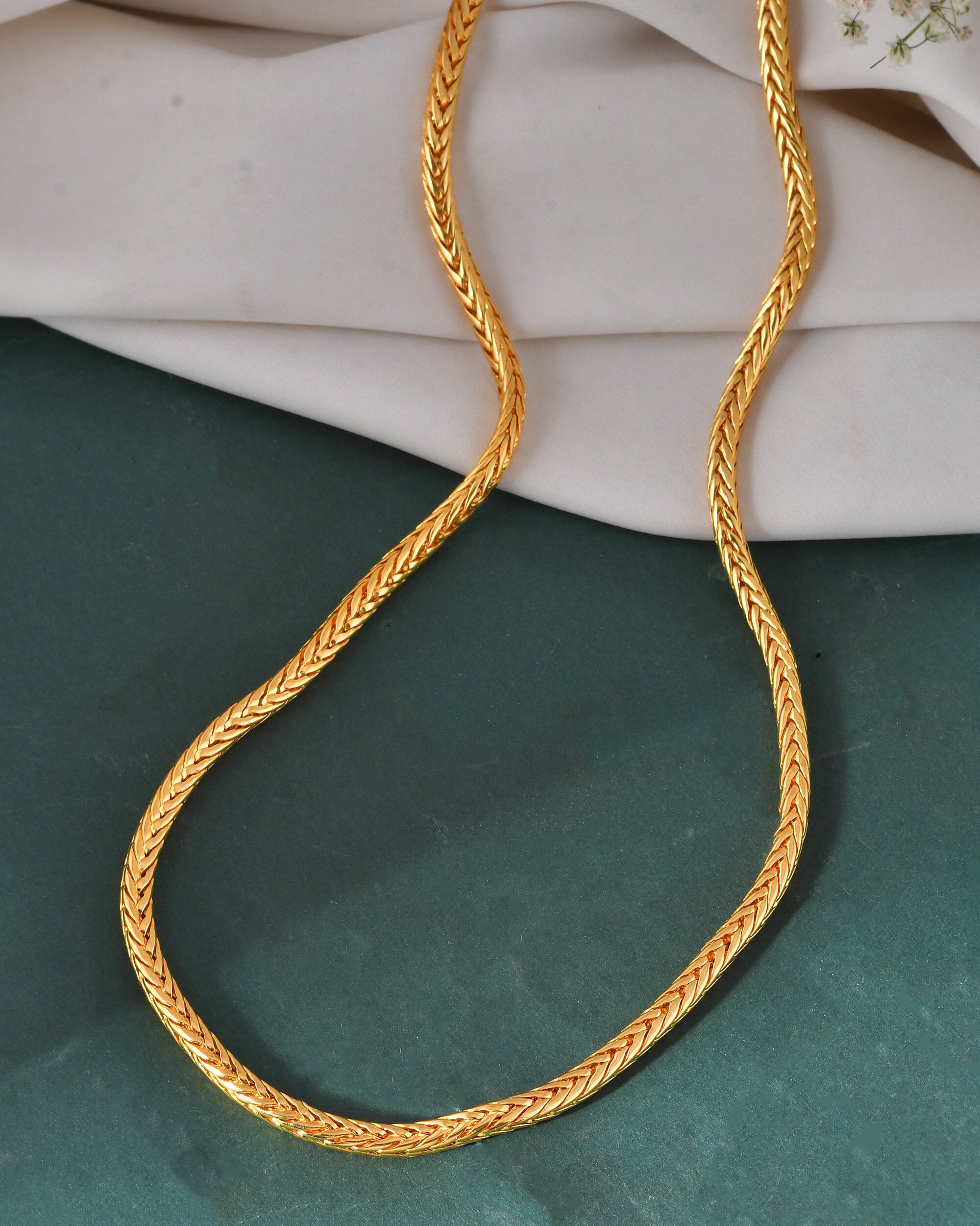 Jewels Nest Men’s Gold-Polished Stainless Steel Snake Chain - Distacart