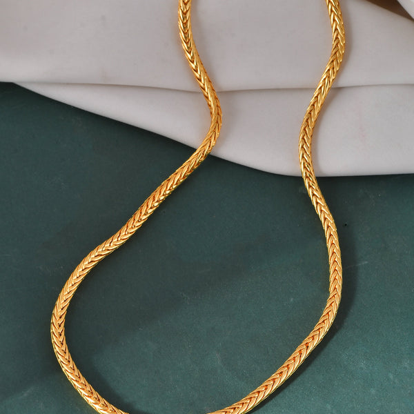 Jewels Nest Men’s Gold-Polished Stainless Steel Snake Chain - Distacart