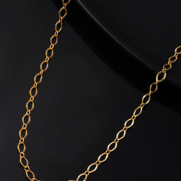 Jewels Nest Chunky Twisted Oval-Link Gold Chain