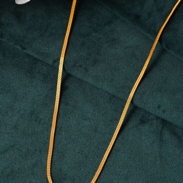 Jewels Nest Minimalist High-Gloss Gold Chain