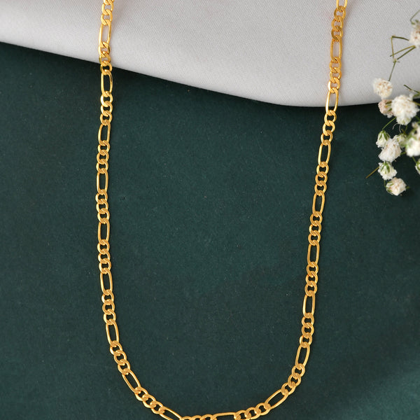 Jewels Nest Men’s Gold-Polished Stainless Steel Figaro Chain - Distacart