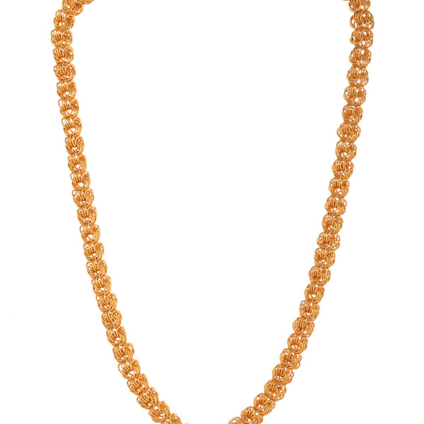 Jewels Nest Designer Spiral Knot Gold Chain – Heavy & Elegant