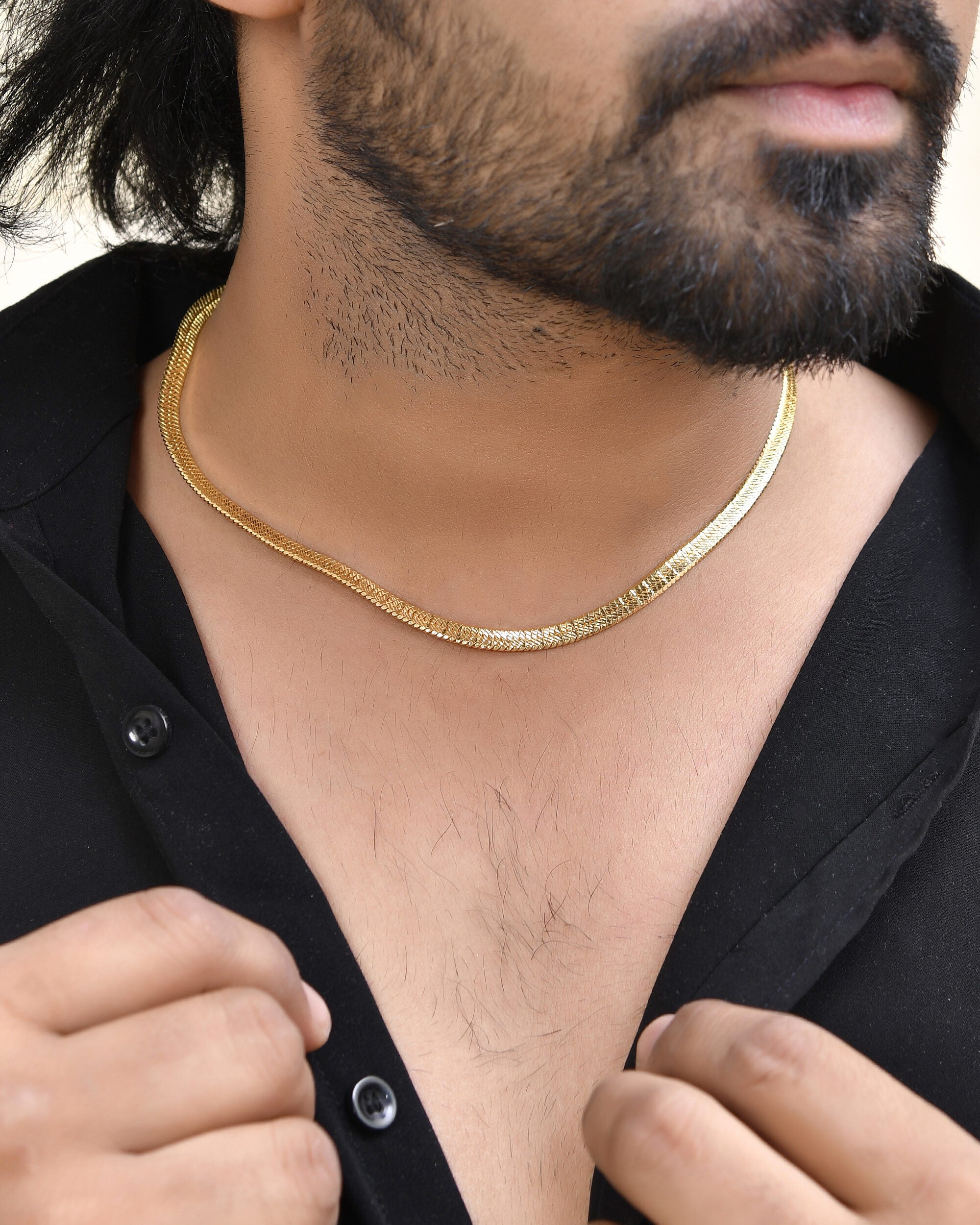 Jewels Nest Premium Gold-Polished Snake Chain - Distacart