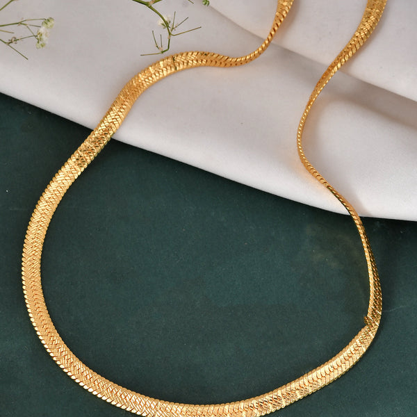 Jewels Nest Premium Gold-Polished Snake Chain - Distacart