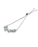 Thumbnail for Jewels Nest Mint Green Stone Diamond-Style Adjustable Bracelet For Women - Distacart