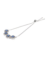Thumbnail for Jewels Nest Blue Stone Diamond-Style Adjustable Bracelet - Distacart