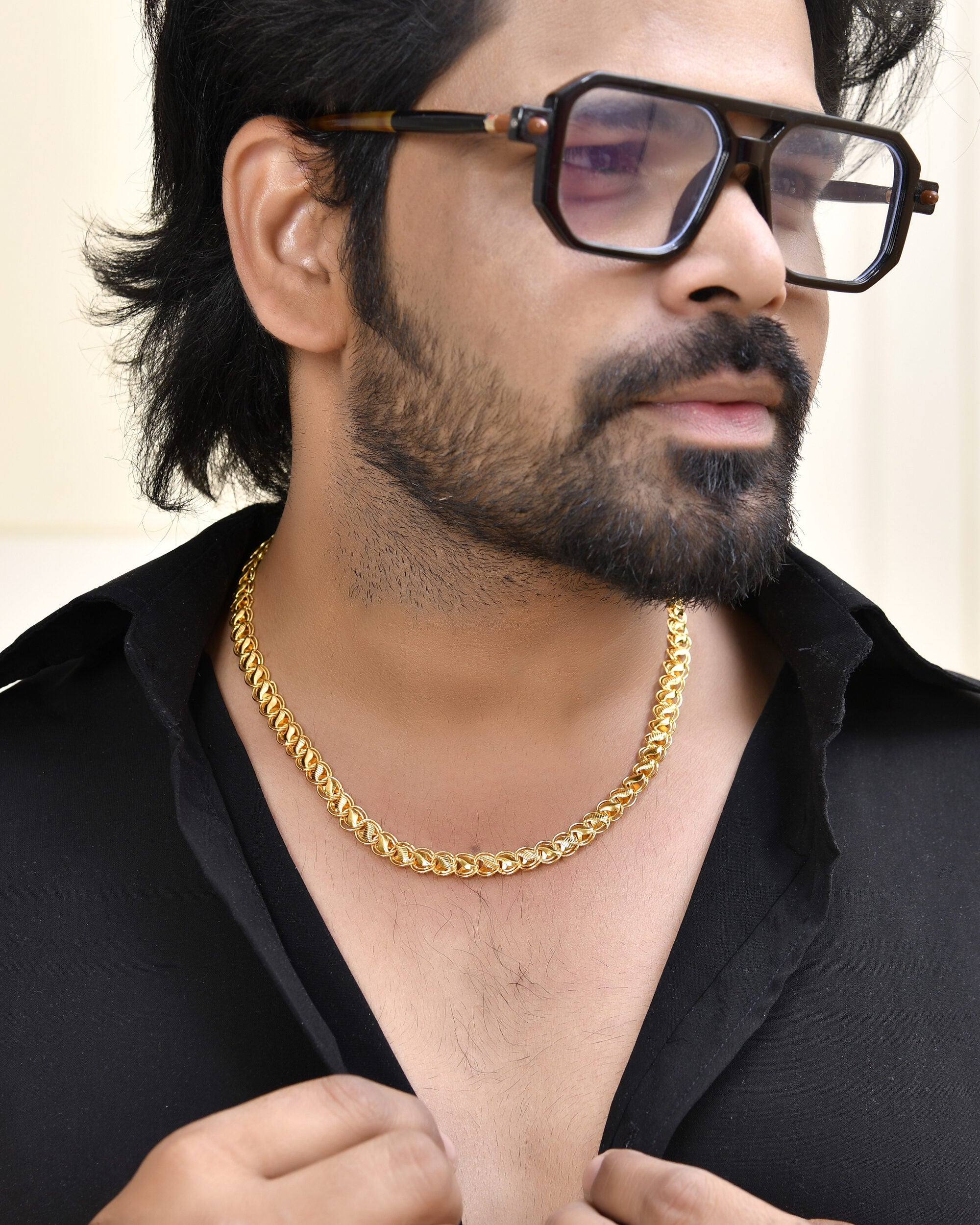 Jewels Nest Elegant Gold-Polished Lotus Link Chain – Premium Brass Jewelry Chain - Distacart