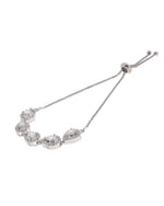 Thumbnail for Jewels Nest White Teardrop Diamond-Style Adjustable Bracelet - Distacart