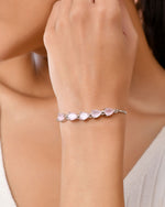 Thumbnail for Jewels Nest Pink Heart Stone Adjustable Bracelet For Women - Distacart