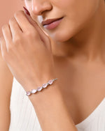 Thumbnail for Jewels Nest Pink Heart Stone Adjustable Bracelet For Women - Distacart