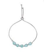 Thumbnail for Jewels Nest Mint Green Stone Adjustable Bracelet For Women - Distacart