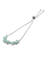 Thumbnail for Jewels Nest Mint Green Stone Adjustable Bracelet For Women - Distacart
