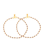 Thumbnail for Jewels Nest Gold Tone Beaded Anklet For Women - Distacart