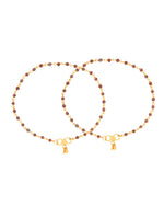 Thumbnail for Jewels Nest Gold Tone Beaded Anklet For Women - Distacart