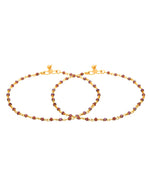 Thumbnail for Jewels Nest Gold Tone Beaded Anklet For Women - Distacart