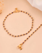 Thumbnail for Jewels Nest Gold Tone Beaded Anklet For Women - Distacart