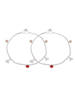 Thumbnail for Jewels Nest Silver Charm Anklet For Women - Distacart