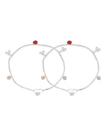 Thumbnail for Jewels Nest Silver Charm Anklet For Women - Distacart