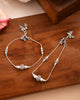 Jewels Nest Oxidised Silver Beaded Adjustable Anklet With Leaf Charm - Distacart