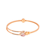 Thumbnail for Jewels Nest Gold-Toned Stone Accent Openable Bangles For Women - Distacart