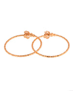 Thumbnail for Jewels Nest Gold-Plated Textured Bangle Set With Butterfly Motif For Women - Distacart