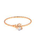 Thumbnail for Jewels Nest Gold-Plated Textured Bangle Set With Butterfly Motif For Women - Distacart