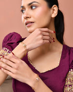 Thumbnail for Jewels Nest Gold Plated Heart Design Bangles Set For Women – Daily & Party Wear - Distacart