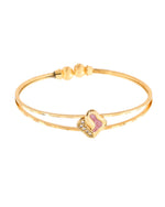 Thumbnail for Jewels Nest Gold Plated Heart Design Bangles Set For Women – Daily & Party Wear - Distacart