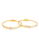 Thumbnail for Jewels Nest Gold Plated Stone Studded Bangles Set For Women – Elegant Party Wear - Distacart