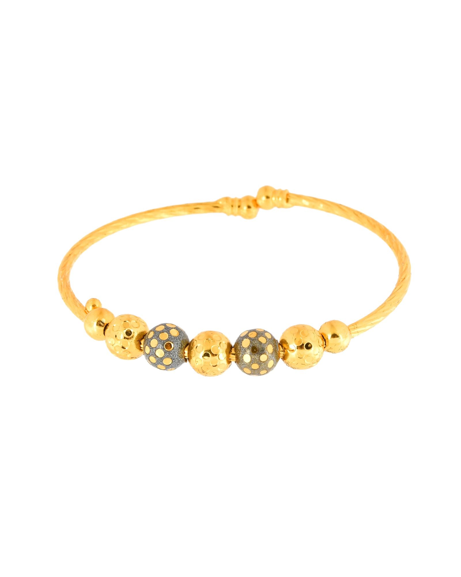 Jewels Nest Gold Plated Beaded Bangles Set For Women – Traditional Daily Wear - Distacart
