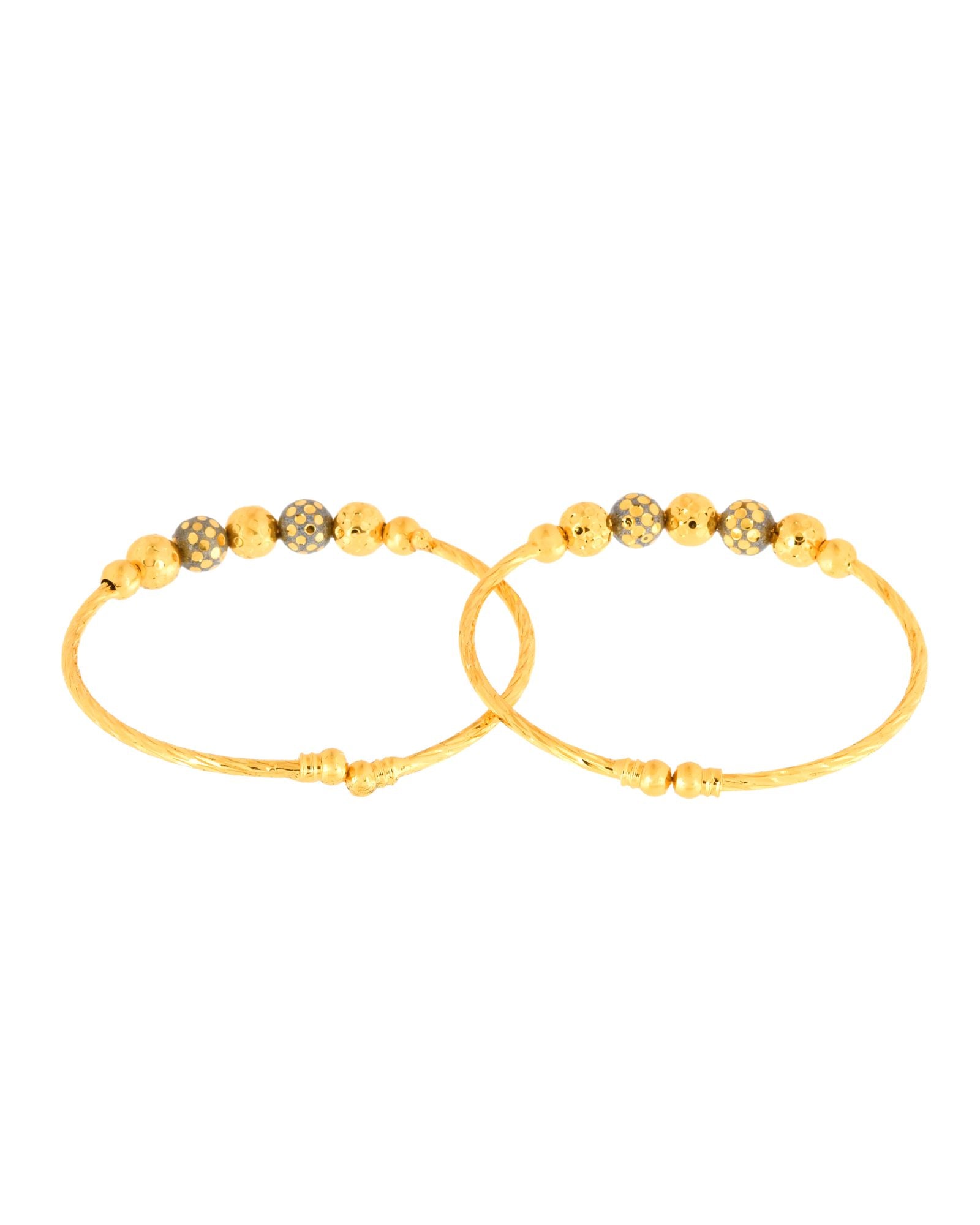 Jewels Nest Gold Plated Beaded Bangles Set For Women – Traditional Daily Wear - Distacart
