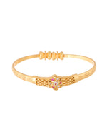 Thumbnail for Jewels Nest Gold Plated Floral Design Bangles Set For Women – Festive & Traditional Wear - Distacart