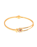 Thumbnail for Jewels Nest Gold Plated Floral Stone Bangles Set For Women – Traditional Festive Jewellery - Distacart