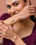 Thumbnail for Jewels Nest Gold Plated Butterfly Design Bangles Set For Women – Elegant Festive Jewellery - Distacart