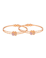 Thumbnail for Jewels Nest Gold Plated Butterfly Design Bangles Set For Women – Elegant Festive Jewellery - Distacart