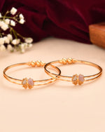 Thumbnail for Jewels Nest Gold Plated Butterfly Design Bangles Set For Women – Elegant Festive Jewellery - Distacart