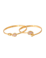 Thumbnail for Jewels Nest Gold Plated Paisley Design Bangles Set For Women – Elegant Daily & Festive Wear - Distacart
