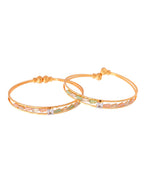 Thumbnail for Jewels Nest Gold Plated Crystal Studded Bangles Set For Women – Elegant Festive Wear - Distacart